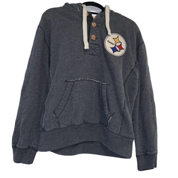 Nfl‎ Throwback Steelers Sweatshirt Size Large - Picture 1 of 6